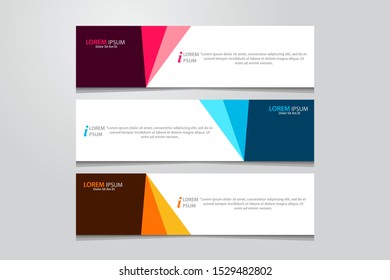 Abstract modern banner template design for web. Vector illustration