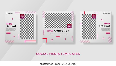 Abstract modern banner template post. premium vector