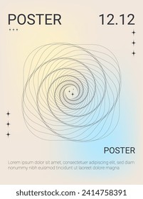 Abstrakte moderne Bannervorlage. Poster minimalistischer Abdeckung. Vektorgrafik.