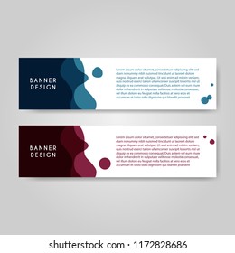 Abstract modern banner template, vector eps 10