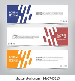 abstract modern banner template, vector illustration