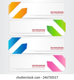 The Abstract Modern Banner, Vector Work