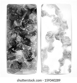 Abstract modern banners for business futuristic design, eps10 vector illustration 