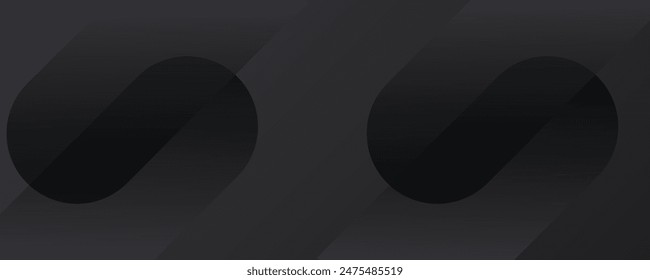 Abstract modern black background. Elegant dark diagonal rounded shape design. Futuristic graphic. Suit for presentation, cover, header, brochure, corporate, website, business