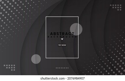 abstract modern Black background. Black and gray color Geometric abstract background modern design