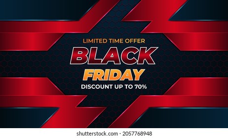 Abstract Modern Black Friday Sale Background Design