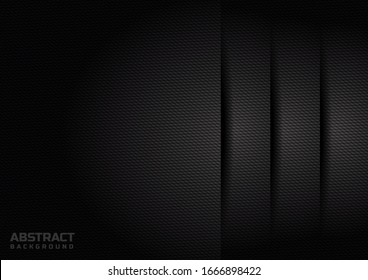 Abstract modern black layers overlap dimension background and lines grid with space for your text.Vector illustration
