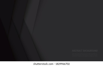 ilustración del vector de fondo de líneas negras abstractas y modernas EPS10	
