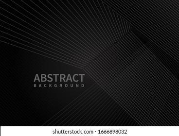 Abstract modern black lines overlap background with space for your text.Vector illustration