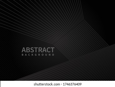 Abstract modern black lines overlap background with space for your text. Vector illustration
