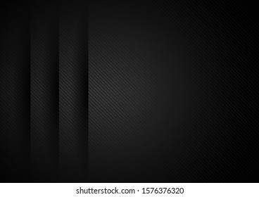 Abstract modern black paper layers overlap dimension background space for your text. Business design concept. Vector illustration