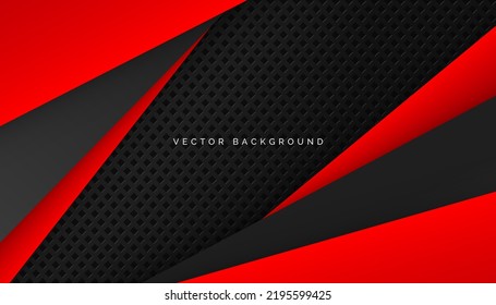 Abstract modern black and red overlap background,red background
