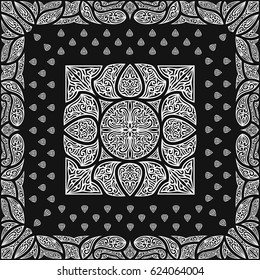 abstract modern black and white pattern