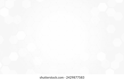Abstract Modern black and white poster for sports Light out technology and hexagon Hitech communication concept innovation background, vector design