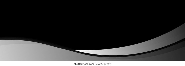 Abstract modern black and white wave design background. vector. eps 10