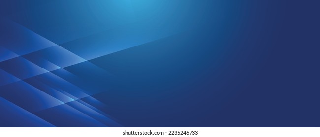 Abstract modern blue background with bright elements, parallel lines and geometric shape in vector illustration. 