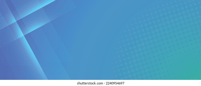 Abstract modern blue background with bright elements, parallel lines and geometric shape in vector illustration. 