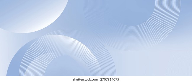 Abstract modern blue modern background with circle elements. Digital technology concept. modern design