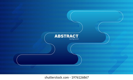 Abstract modern blue background, background with copy space for design, vector.