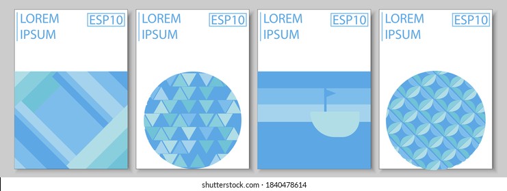 Abstract modern blue background. design shape and  pattern mode. design esp10