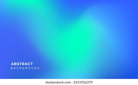 Abstract modern blue background of gradient mesh. Blurred abstract colored aurora sky background. Colorful gradient for covers, wallpapers, branding, social media template