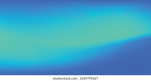 Abstract modern blue background of gradient mesh. Blurred abstract colored aurora sky background.