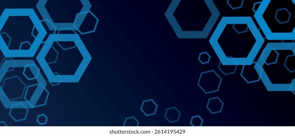 Abstract modern blue background with light blue elements. Vector illustration of background.