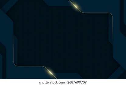 Abstract modern blue background with lines and geometric design