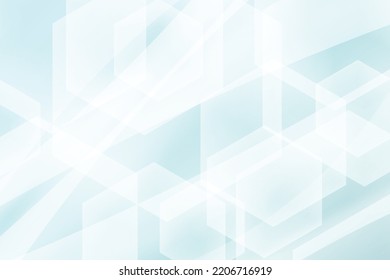 Abstract Modern Blue Background. Technology Banner. Hexagon Geometric. Wallpaper. Vector Illustration