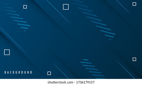 Resumen De La Plantilla De Fondo Azul Moderno. Line Memphis Shape. Diseñar el vector gráfico EPS10
