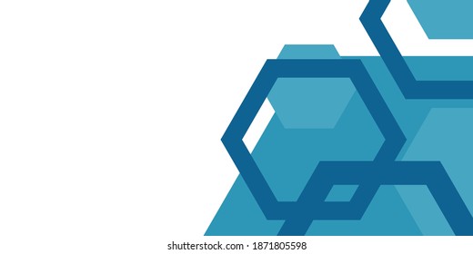 Resumen del fondo azul moderno. Color azul y blanco con un elegante polígono de línea y un traje de decoración cuadrada para el diseño de presentaciones