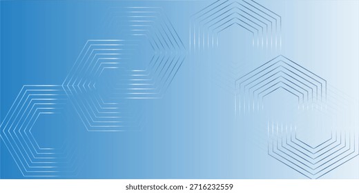 Abstraktes modernes blaues Banner-Hintergrunddesign mit Gesundheitssymbolen und -symbolen elegant