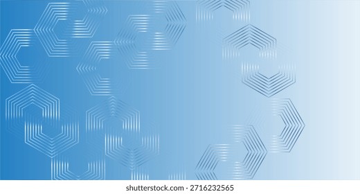 Abstraktes modernes blaues Banner-Hintergrunddesign mit Gesundheitssymbolen und Symbolen elegantes Muster