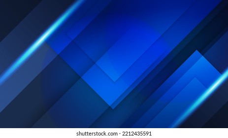 Abstrakter, moderner, blauer und schwarzer Hintergrund. Vektorgrafik-Design für Präsentation, Banner, Cover, Web, Flyer, Karte, Poster, Tapete, Textur, Folie, Magazin und PowerPoint.