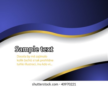 Abstract modern blue brochure with space for your text