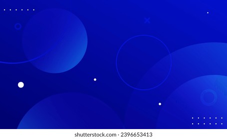 Abstract modern blue circles background. Modern minimal vector design template. geometric shapes background for web banner, flyer, poster, brochure, cover