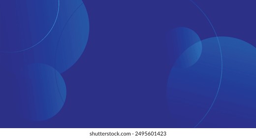 Abstractas fondo de círculos azules modernos. Plantilla de diseño de Vector mínimo moderno. fondo de Formas geométricas para Anuncio de Web, volante, póster, folleto, cubierta