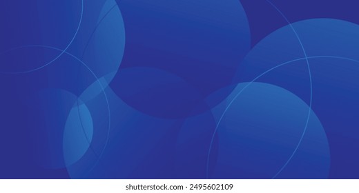 Abstractas fondo de círculos azules modernos. Plantilla de diseño de Vector mínimo moderno. fondo de Formas geométricas para Anuncio de Web, volante, póster, folleto, cubierta