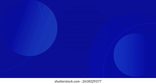 Abstract modern blue circles background. modern vector