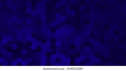 fondo abstracto de hexágonos modernos y elegantes de color azul