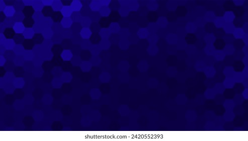 abstract modern blue elegant hexagons background