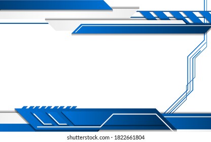abstract modern blue element make technology wallpaper backdrop