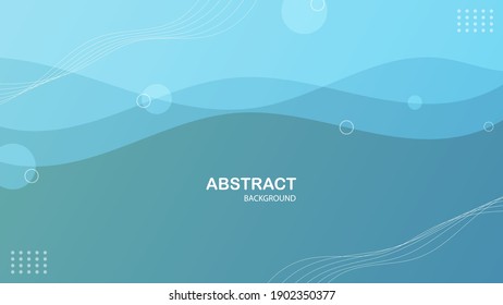 Abstrakter, moderner, blauer Farbverlauf-Hintergrund, Meereshintergrund, Vektorgrafik.