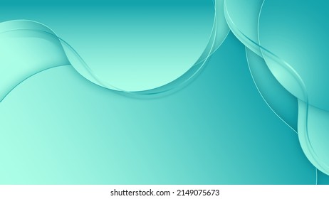 Abstract modern blue fluid gradient shapes pattern with wave lines background. Vector graphic illustration