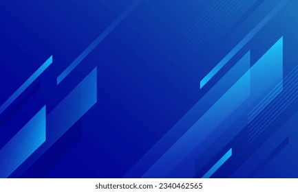 Abstract modern blue gradient background. Dynamic shapes composition. Vector illustration