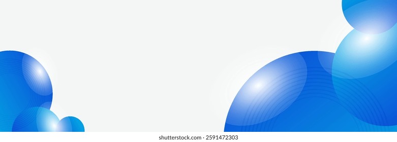 abstract modern blue horizontal web banner design template backgrounds. vector