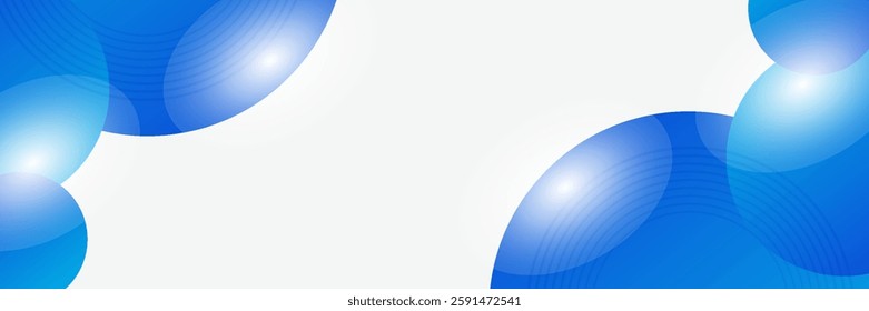 abstract modern blue horizontal web banner design template backgrounds. vector