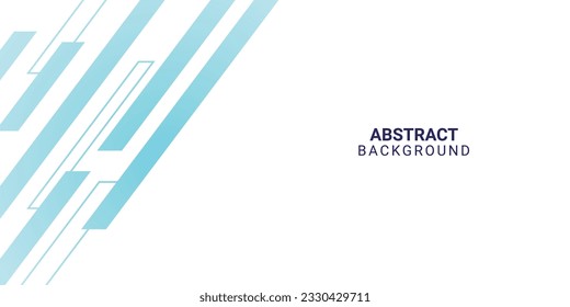 Resumen de la diagonal moderna azul y azul claro en el fondo blanco. Concepto de diseño cuadrado de líneas simples de rayas. Elemento geométrico de degradado superpuesto creativo. mínimo