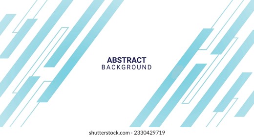 Resumen de la diagonal moderna azul y azul claro en el fondo blanco. Concepto de diseño cuadrado de líneas simples de rayas. Elemento geométrico de degradado superpuesto creativo. mínimo