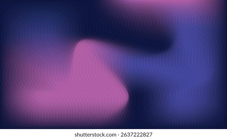 Abstract modern blue and pink fluid waves background.Vector illustration
